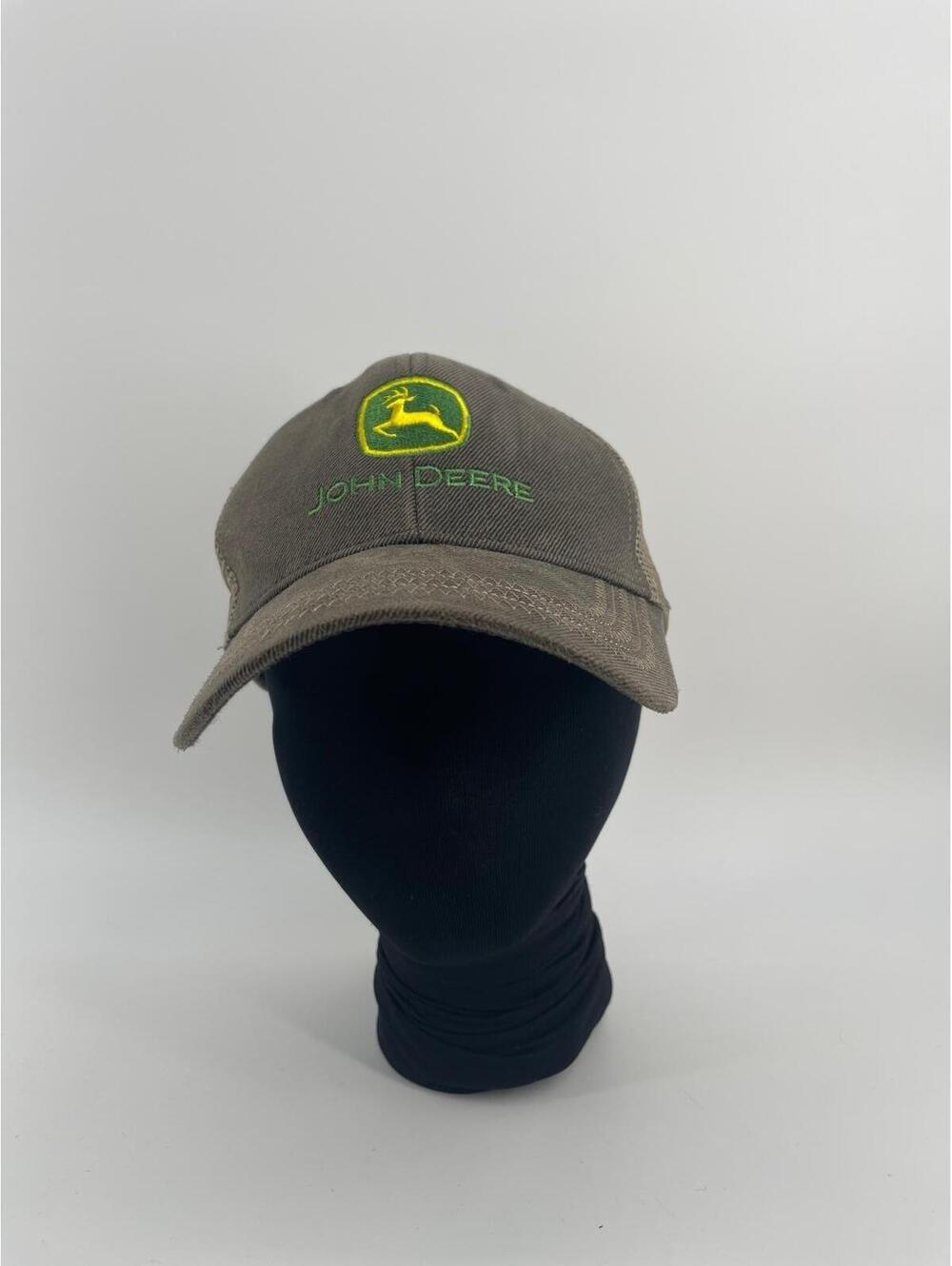 John Deere Baseball Ca Hat Snapback Mesh Grey Embroidered Logo Infinity Headware